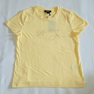 DKNY Crystal💎 Embellished Logo Tee